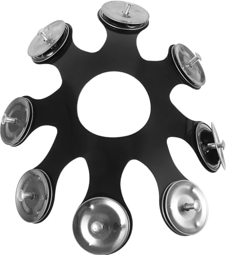 Tambourine - Campanas de tambor de acero inoxidable, platillos de instrumentos de percusión, accesorios para apilas, efectos, platillos choques para apilas, efectos de choques