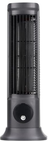 Riuulity Ventilatore da Tavolo Professionale Silenzioso a Torre Ventilatore da Tavolo Portatile Senza Lama a 3 velocità per la Camera da Letto di Casa, Design Sicuro e Bello