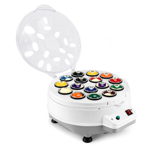 Billardball Poliermaschine, Automatischer Snookerballreiniger für 16 Ball Billard und Snooker Sets
