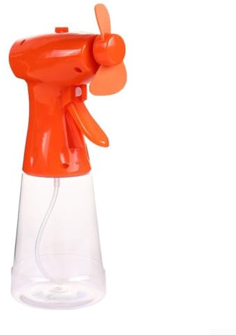 HaloModora Portable Handheld Cooling Mist Fan, 500ml Water Spray for battery Operated Travel Air Circulator(Orange)