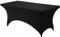 Utopia Kitchen Spandex Table Cloth 1 Pack [6FT, Black] Tight, Fitted, Washable and Wrinkle Resistant Stretch Rectangular Patio Table Cover for Event, Wedding, Banquet & Parties [183Lx76Wx76H] cm