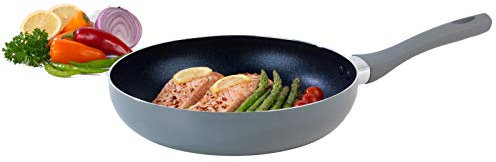 Salter BW06369AS Crystalstone Collection Non-Stick Frying Pan, 28cm, Grey