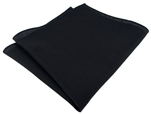 TigerTie Einstecktuch - 100% Baumwolle Pique in Uni gemustert - Einstecktuch 30 x 30 cm