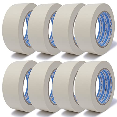 gws 8 Rollen Maler-Kreppband zum Abkleben, Abdecken, für präzises abkleben bei Malerarbeiten 38 mm x 50 m