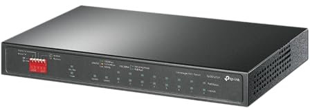 TP-Link TL-SG1210P 10-Port Gigabit Desktop Switch with 8 Port PoE+ Ethernet Switch ( 30W/PoE port & 63W for all PoE ports, No Configuration Required)