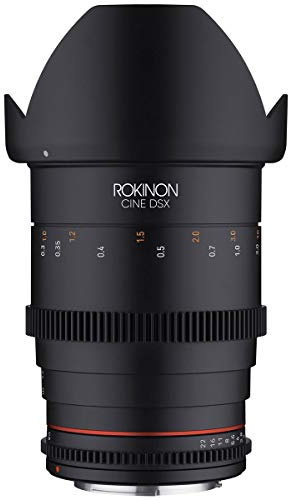 Rokinon 35 mm T1.5 High Speed Weitwinkel Cine DSX Objektiv für Canon EF | Das DSX-Kinoobjektiv bietet eine reibungslose Fokussteuerung und konsistente Farbe für professionelle Videoproduktion.