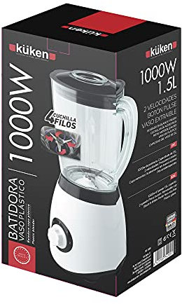 Batidora de vaso de plástico Küken 1.5 litros - 1000 watios
