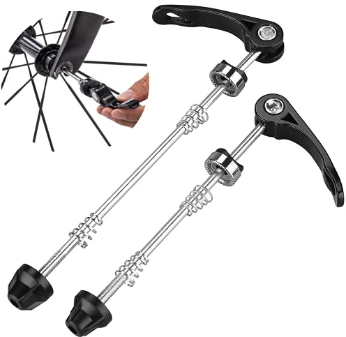 NA 1 Paar Fahrrad-Schnellspanner-Spieße vorne und hinten ultraleichte Fahrrad-Schnellspann-Radmuttern, vorne und hinten für Mountainbike