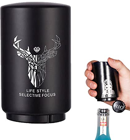 Geschenke Vatertag für Papa Männer, YUDANSI Bier Flaschenöffner, Schnell zu Automatischer Bottle Opener Edelstahl Bieröffner Magnetisch, Magnetisch Kronkorken Öffner, Bierliebhaber Küche Bar Party