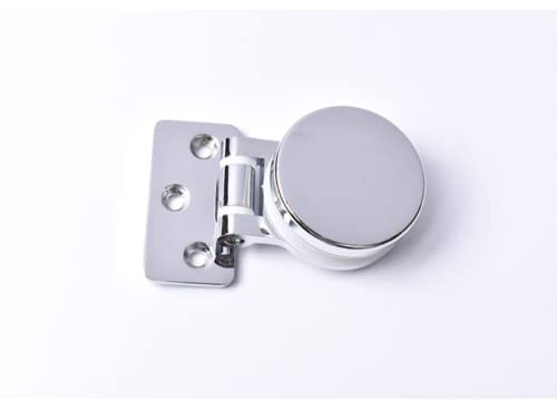 OPYTR Conectores de Bisagras2 unids/Lote 90 180 Grados bisagra de Vidrio de Zinc, mampara de Ducha sin Marco, Cubierta Decorativa de mortaja Redonda cromadaDecoración del Gabinete
