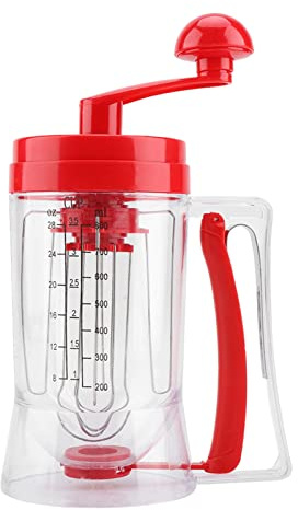 Greensen Degdispenser, kaka degportionerare manuell degdispenser med lock transparent portionerare våfflor degdispenser för pannkakor muffins våfflor