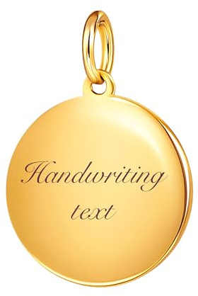 Gravurplatte Gold Anhänger 333/8 karat | Inklusive Wunsch-Gravur Namen