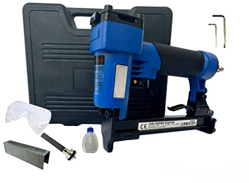 Graffettatrice ad Aria Compressa Pistola Spara Spille Punti Graffette da 6 a 16mm Fissatrice Cucitrice Pinzatrice Pneumatica Per Falegnameria