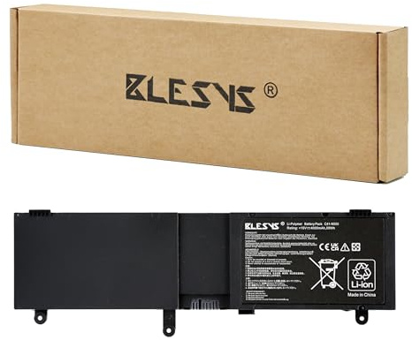 BLESYS C41-N550 Laptop Battery for ASUS N550 N550J N550X47JV Q550JA N550JK ROG G550J Series NoteBook [Li-Polymer 15V 59Wh]