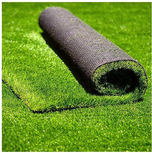 Gazon Artificiel Pelouse Artificielle, Tapis De Gazon Pour Balcon Terrasse, Gazon Synthétique Artificiel Moquette Extérieure,Vert,0.03X1X15m