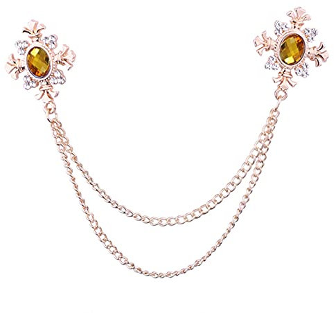 Brosche Pin Schmuck Geschenke for Frauen Mode Quaste Kristall Kreuz Kette Brosche Damen Hemdkragen Pin Broschen Persönlichkeit Anstecknadel Schnalle Damen Accessoires Broschen & Anstecknadeln Abzeiche