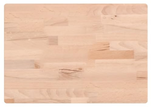 vidaXL Tabla de Cortar, Tabla de Servicio, Tabla de Queso Aperitivos Bocadillos, Utensilio de Cocina, Madera Maciza de Haya 50x35x4 cm