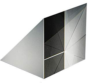 Optisches Glas, dreieckiges Prisma, Kristall-Regenbogenmacher for Fotografie, wissenschaftliche Experimente, Physikunterricht, Lichtspektrum, gleichschenklig, rechtwinklig, 25,4 mm ( Size : 25.4mm )