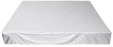 DOKUYIE Hot Tub Cover Extra Thick Thermal Spa Blanket Protector Cover Snow Proof Waterproof For Both Indoor & Outdoor Use … (Silver, 218 * 218 * 30cm)