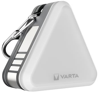 VARTA luce di sicurezza magnetica | bianco e rot, Magnet e Doppelkarabiner, reflektierende Elemente, incl. 2x CR2032, involucro robusto e durevole