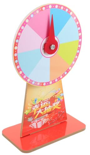 MOLUCKFU Glücksspiel Roulette Wheel Mit Ständer Und Zeiger Drehbare Party Spielscheibe Perfektes Tombola Gewinnrad Für Erwachsene Geburtstagsfeiern Und Events Zufälliger Stil