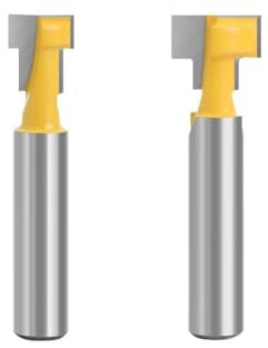 1/2/3 pièces 8 mm tige T-Slot Cutter fraises à rainurer boulon hexagonal T fraise à rainurer for outil de travail du bois(2pcs set)