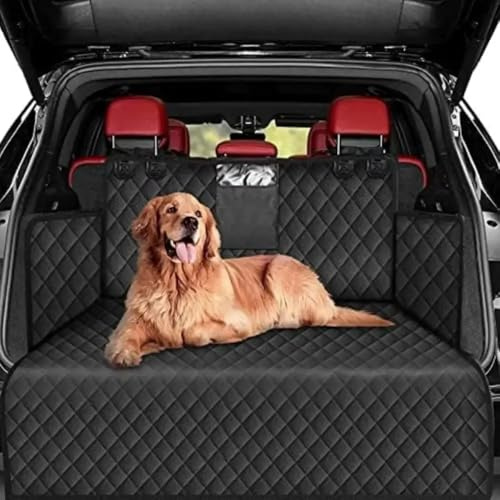 WDXIA Auto Kofferraum Hundedecke für Mercedes Benz GLC X254 2022-2025, Universelle Passform, Schwarz, Oxford, Auto, Kofferraummatte
