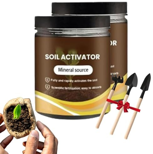 Soil Pro Activator,Professional Bone Meal Fertilizer,Soil Activated Treasure,Dirt Health Booster, Organic Soil Activator & Plant Fertilizer,Lawns And Gardens,Improve Soil Carbon Sequestration (2pcs)