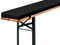 ELYSYSRL Cuscini per Panca da Birra 220x25 120x40 150x30 180x30 80x28 per Tenda da Birra Lavabili Cuscino da Panca con Cerniera per Tavolo da Birra e Tenda da Festa(Nero,220x25x3cm)
