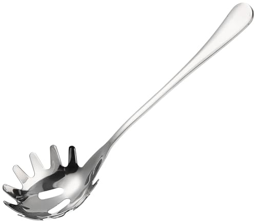 ULTECHNOVO Edelstahl Spaghetti Löffelserver 9.45 Zoll Nudellöffel Mit Ergonomischem Griff Zum Servieren Von Pasta Eiern Und Knödeln Für Küche Und Restaurant