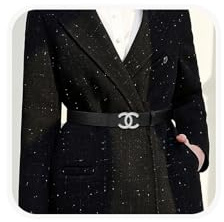 Buchstabe CC Ledergürtel Damen Schwarz,Herren-Gürtel,Stretchgürtel,Geschenke für Frauen und Männer,Korsett,Corset,Hochwertiger,Taillengürtel,Elastischer Ohne Schnalle Edergürtel Leder,105CM,Silber