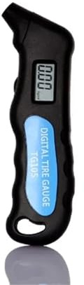 SLAHAJ Medidor Digital de presión de Aire para neumáticos de Coche, Pantalla LCD, manómetro, barómetro, probador para Camiones y Motocicletas
