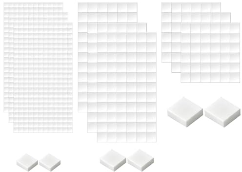 1098 Stück 3D Klebepunkte Doppelseitig,3 Größen Doppelseitige Klebepads zum Basteln,Schaumstoff Klebepads für Scrapbook,Party,Hochzeit,DIY Kunst,Bürobedarf