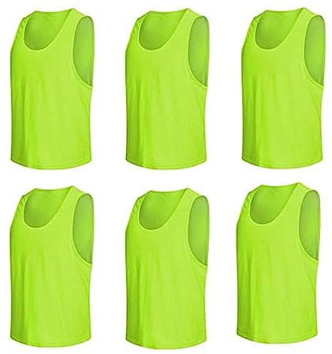 Senston Leibchen 6/12 STK Trainingsleibchen Für Fußball Basketball | 100% Polyester, Atmungsaktiv, Leicht & Langlebig, Leuchtende Farben, Bewegungsfreiheit, Für Fußball Basketball