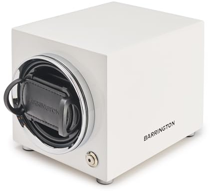 BARRINGTON | Uhrenbeweger Box für Einzeluhren - Glacier White Flex Kissen…