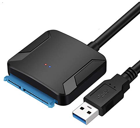 RETYLY Sata A USB 3.0 2.5/3.5 HDD SSD Unidad de Disco Duro Línea Cable Conversor Adaptador