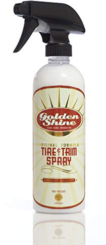 GOLDEN SHINE Tire and Trim Spray Shine and UV Protection, 16 Ounce Bottle 17016