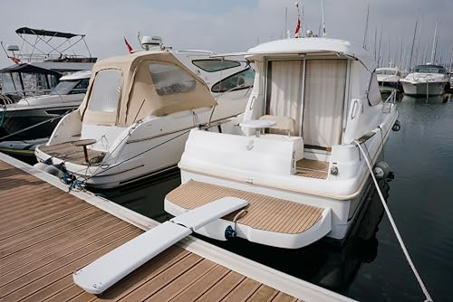 Seamarkt 220 cm handgefertigt Carbon Passerelle für Segelboote und Superyachten, faltbar, UV-geschützt, rutschfeste Oberfläche, 200 kg Tragkraft, superleicht