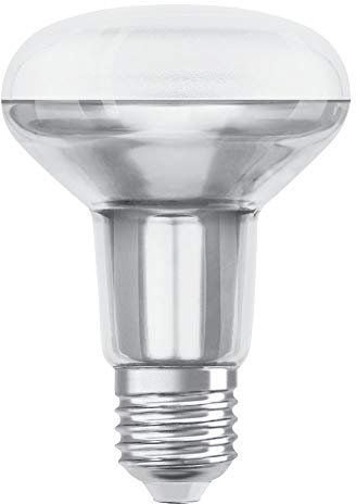 OSRAM Dimmbare R80 LED Reflektorlampe mit E27 Sockel, Warmweiss (2700K), Glas Spot, 5.9W, Ersatz für 60W-Reflektorlampe, LED SUPERSTAR R80, Warmweiß