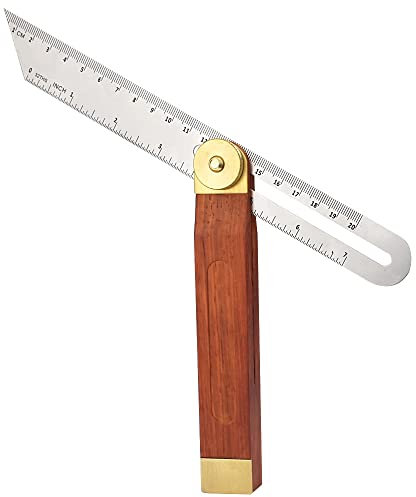 Multi Winkelschmiege Verstellbarer Multifunktionswinkel T Bevel Schmiege Streichmaß Winkel Multiwinkel Bevel Gauge Anschlagwinkel Edelstahl Winkelschmiege mit Feststellfunktion Gehrmaß Winkel