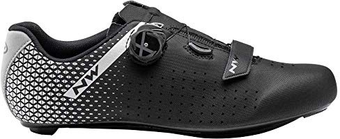 Northwave Core Plus 2 Wide Rennradschuhe, Fahrradschuhe, Radschuhe, Schwarz 43