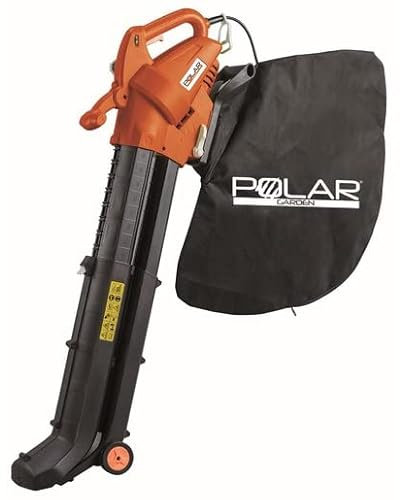 Souffleur Polar électrique 2800 W - vitesse d'air 275 km/h - aspiration - fonction mulching avec réduction du matériel aspiré 10:1 (90 %) - sac de 45 litres