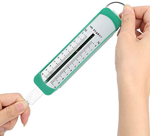 SYH&AQYE Kraftmesser Federwaage, Maximale Kapazität 10 N 1 Kg, Doppelskala Beschriftet, Dynamometer Stab Physik Mechanik Experiment Instrument