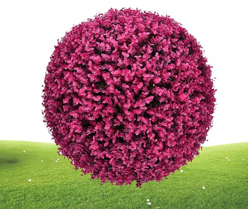 ATYUJKB Grasbälle Gras Pflanzenkugel Buchsbaumkugel Künstlich 40cm, Künstliche Pflanzendekoration Der Hochzeitstafel Blatteffekt Hängend Hochzeit, Formschnittkugel