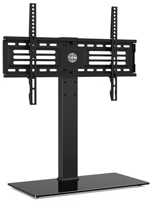 FITUEYES TV Standfuss TV Ständer für 40-75 Zoll LCD LED OLED Plasma Flach & Curved Fernseher bis zu 40kg-Höhenverstellbar-Max.VESA 600x400mm