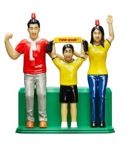 TIPP-KICK Figure da calcio per fan del gioco – Figure per il bordo laterale del campo da gioco con catture, tifo e battute premendo un pulsante