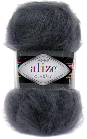 100g Strickgarn Alize Mohair Classic Uni Mohairwolle Häkelgarn Mischgarn Farbwahl
