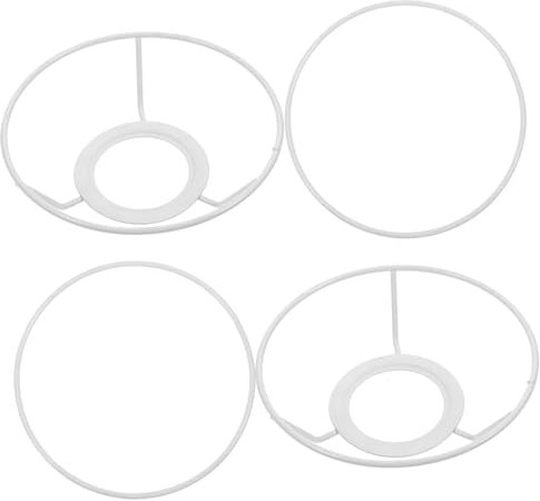 HONMEET 2 Stück Lampenschirmhalter Aus Eisen Rostbeständiger Selbstgemacht Lampenschirm Rahmenring Ø12cm Halterung Für Tischleuchten Und Kronleuchter Im Wohnbereich