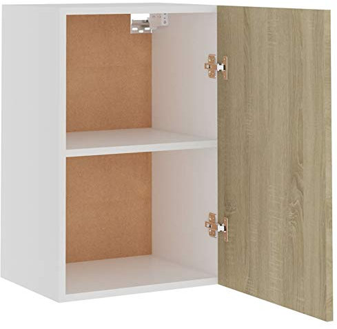 Küchenschrank, Hängeschränke, Aufbewahrung, Organizer, Möbel, Küchenwandschränke, Sonoma-Eiche, 39,5 x 31 x 60 cm, Spanplatte