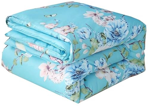 Trapunta estiva per letto king size quattro stagioni con inserto in tessuto di policotone piumino classico per allergie e calore, biancheria da letto senza coperta